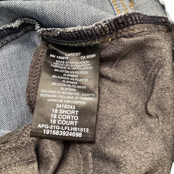 NWT Lee Slim Fit Straight Leg Mid-Rise Stretch Blue Jeans Womens Size 18 Short - Picture 8 of 9